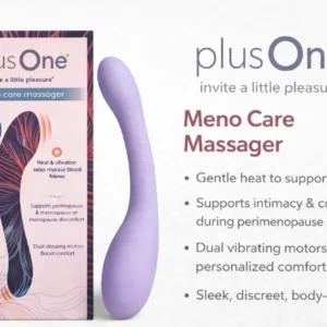 plusOne Meno Care Massager with packaging.