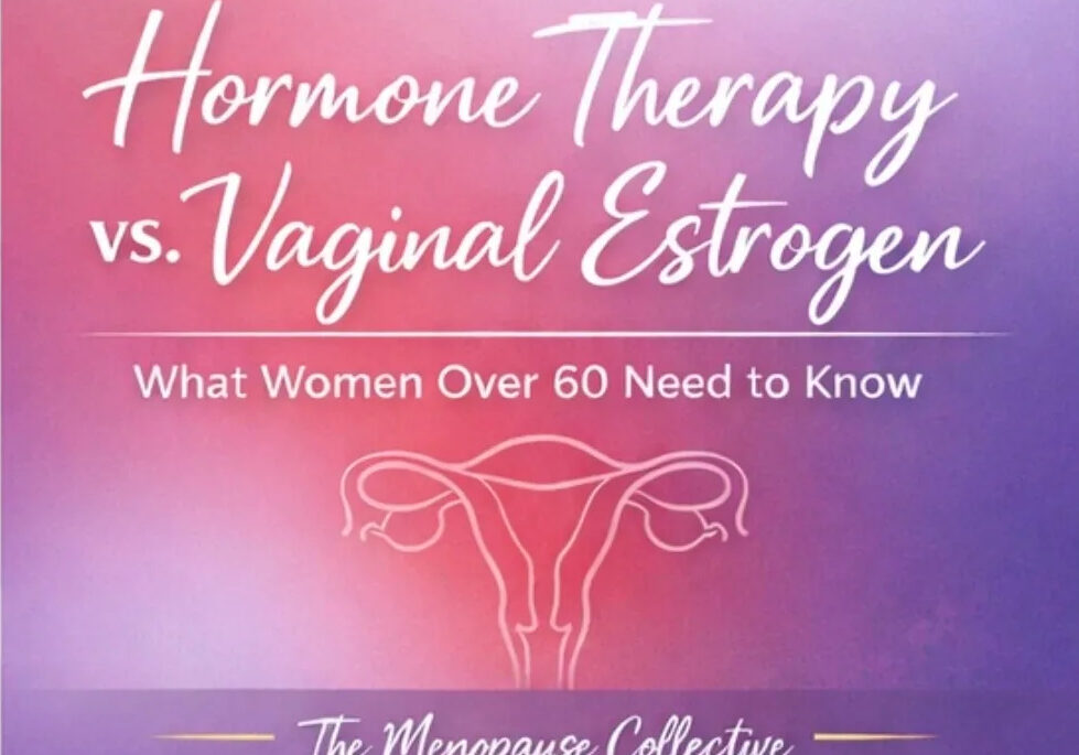 Hormone therapy versus vaginal estrogen information.